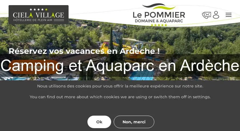 Camping et Aquaparc en Ardèche