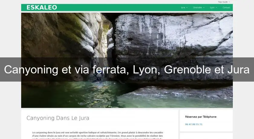 Canyoning et via ferrata, Lyon, Grenoble et Jura
