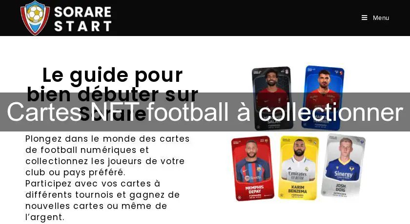 Cartes NFT football à collectionner