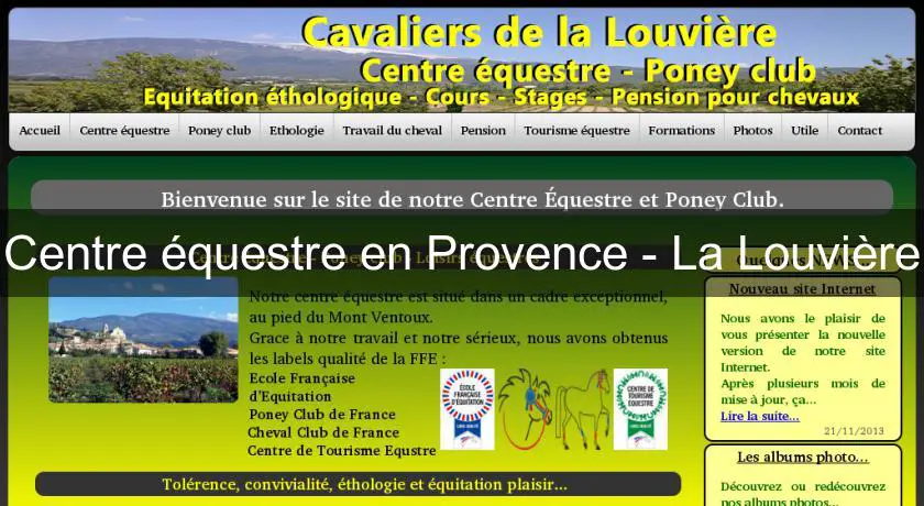 Centre équestre en Provence - La Louvière