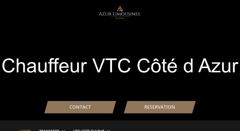 Chauffeur VTC Côté d'Azur