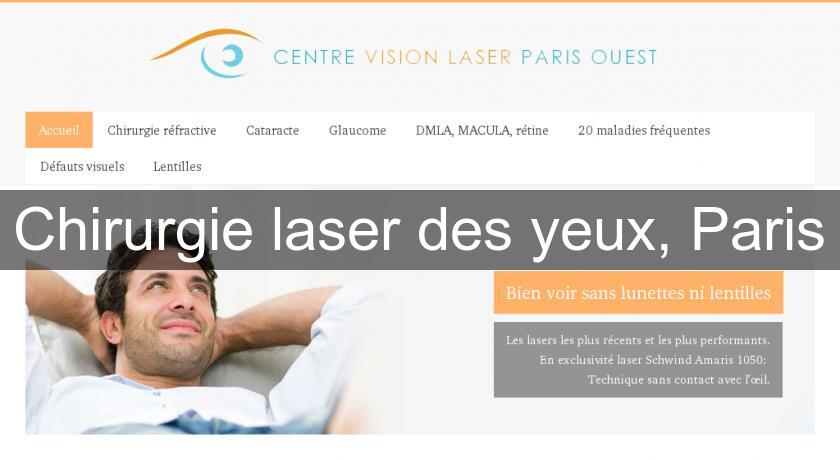 Chirurgie laser des yeux, Paris