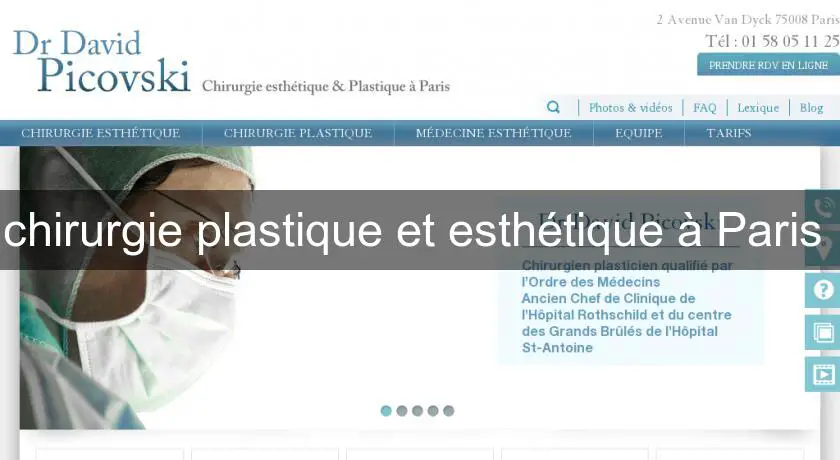 chirurgie plastique et esthétique à Paris 