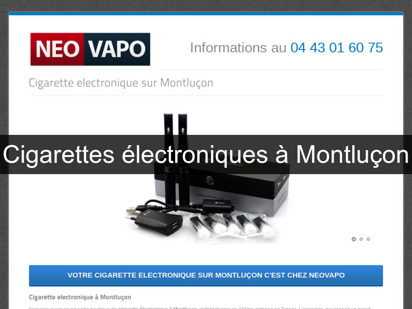 Cigarettes électroniques à Montluçon