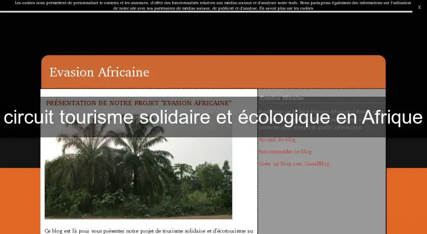 circuit tourisme solidaire et écologique en Afrique