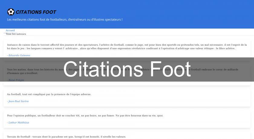 Citations Foot