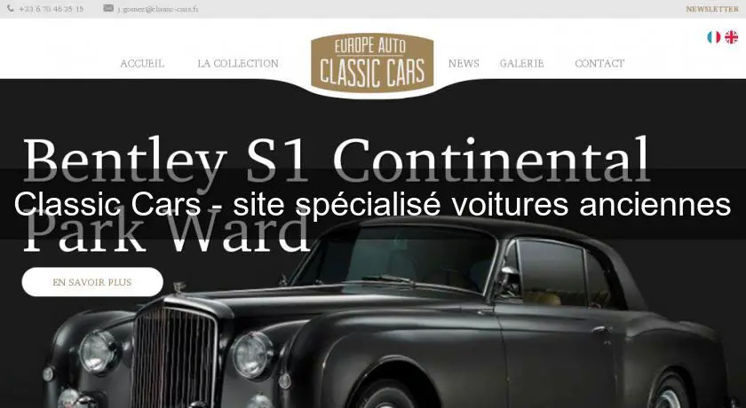 Classic Cars - site spécialisé voitures anciennes