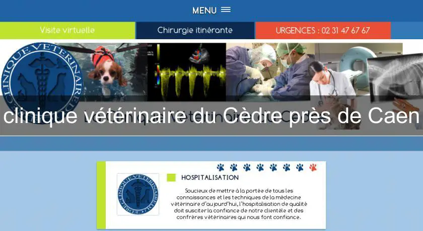 clinique vétérinaire du Cèdre près de Caen