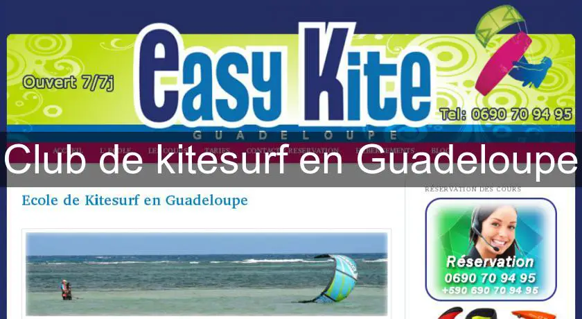 Club de kitesurf en Guadeloupe