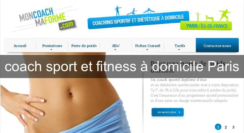 coach sport et fitness à domicile Paris