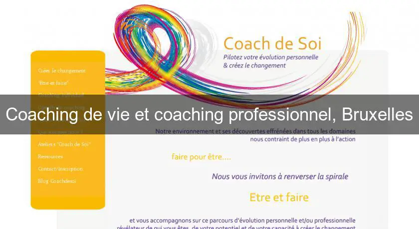 Coaching de vie et coaching professionnel, Bruxelles