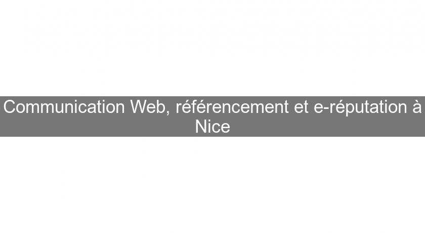 Communication Web, référencement et e-réputation à Nice