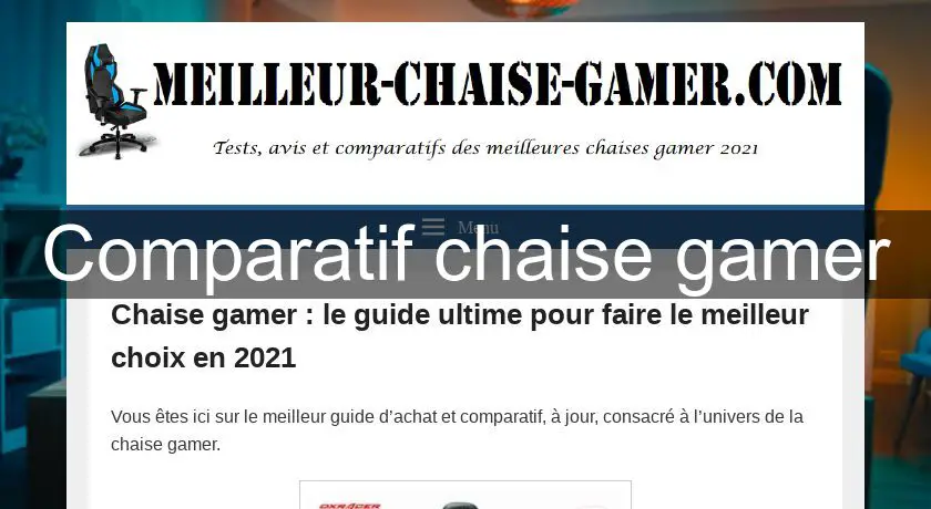 Comparatif chaise gamer