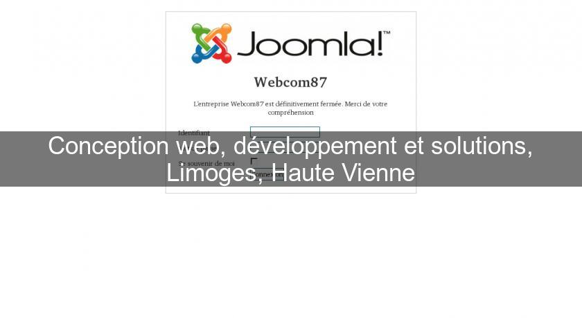 Conception web, développement et solutions, Limoges, Haute Vienne