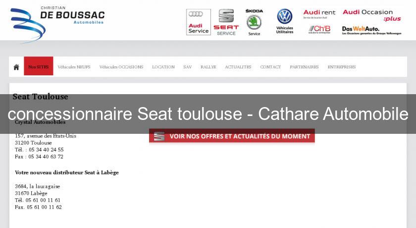 concessionnaire Seat toulouse - Cathare Automobile
