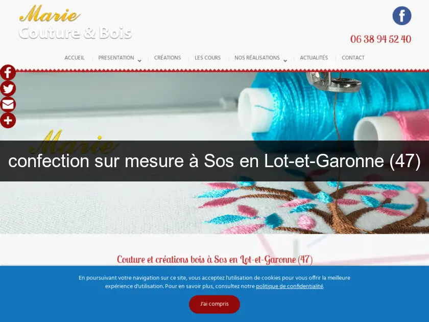 confection sur mesure à Sos en Lot-et-Garonne (47)