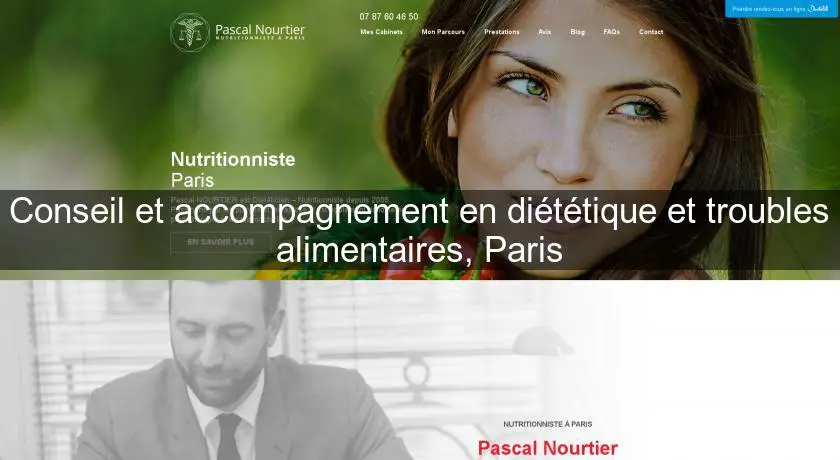 Conseil et accompagnement en diététique et troubles alimentaires, Paris