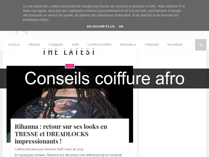 Conseils coiffure afro