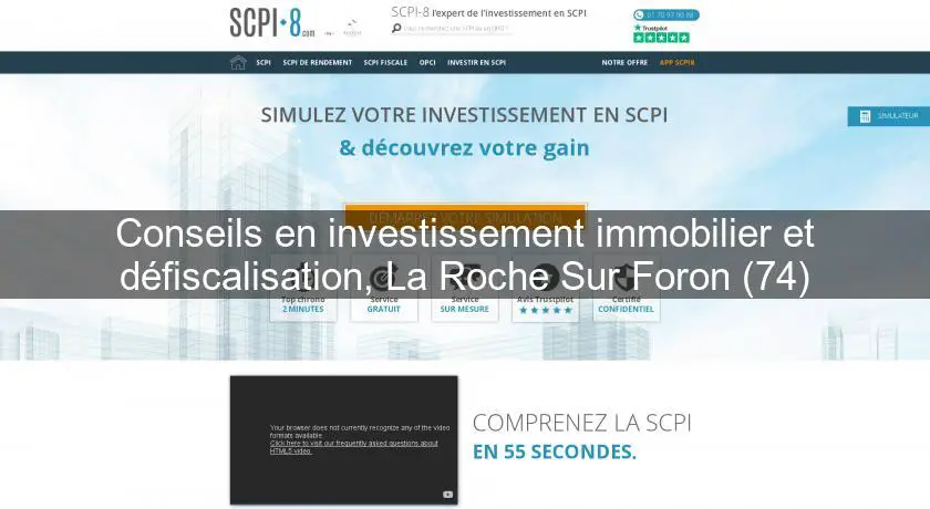 Conseils en investissement immobilier et défiscalisation, La Roche Sur Foron (74)