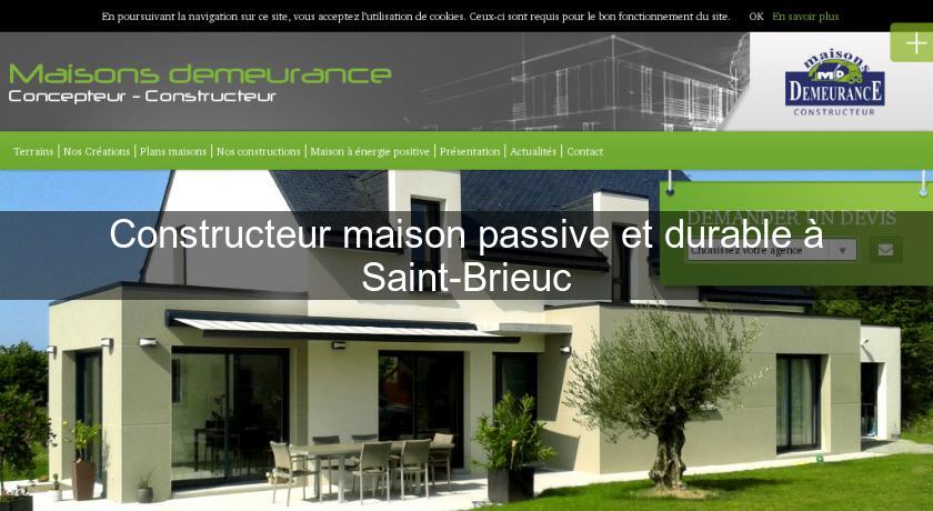 Constructeur maison passive et durable à Saint-Brieuc