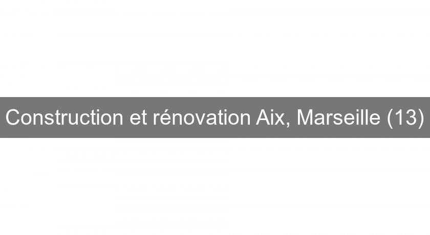 Construction et rénovation Aix, Marseille (13)