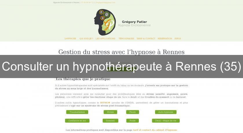 Consulter un hypnothérapeute à Rennes (35)