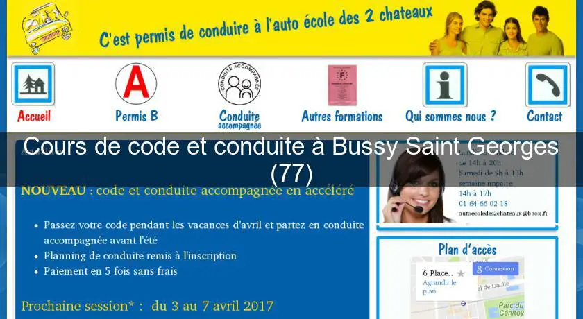 Cours de code et conduite à Bussy Saint Georges (77)
