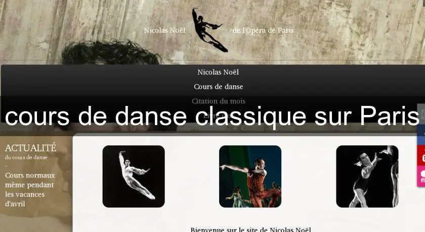 cours de danse classique sur Paris