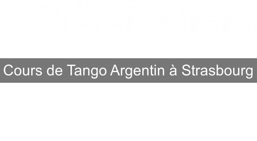 Cours de Tango Argentin à Strasbourg