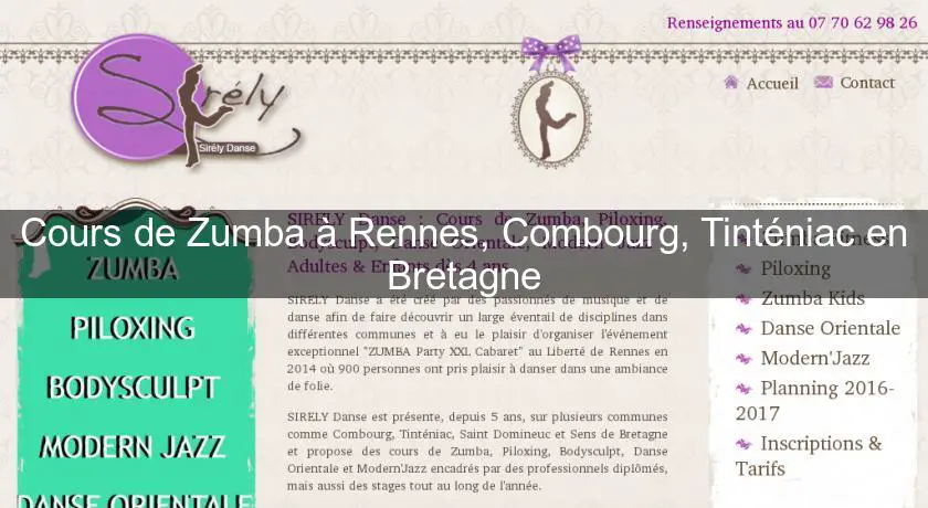 Cours de Zumba à Rennes, Combourg, Tinténiac en Bretagne