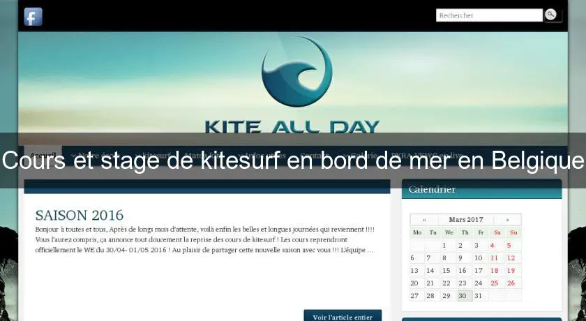 Cours et stage de kitesurf en bord de mer en Belgique