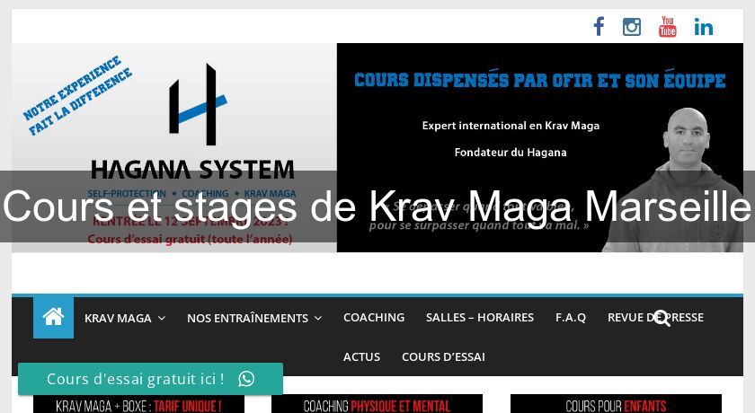 Cours et stages de Krav Maga Marseille