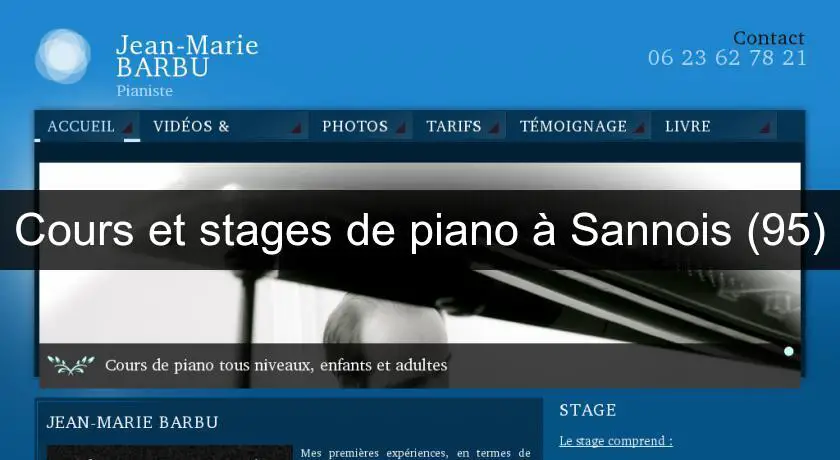 Cours et stages de piano à Sannois (95)