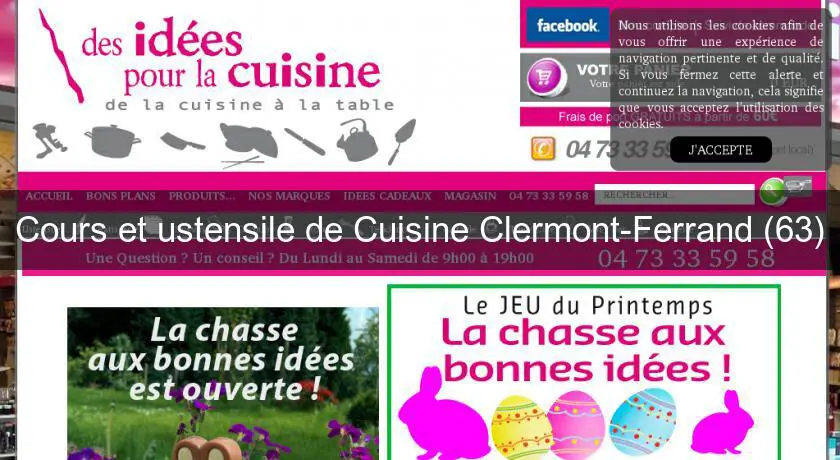 Cours et ustensile de Cuisine Clermont-Ferrand (63)