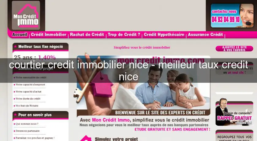 courtier credit immobilier nice - meilleur taux credit nice