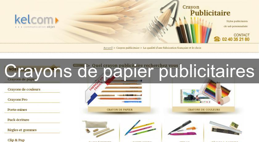 Crayons de papier publicitaires