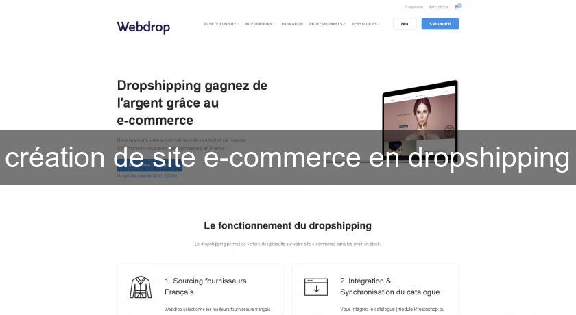 création de site e-commerce en dropshipping