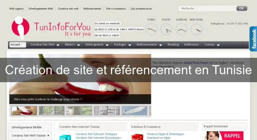 Création de site et référencement en Tunisie