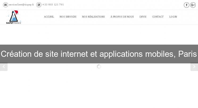 Création de site internet et applications mobiles, Paris