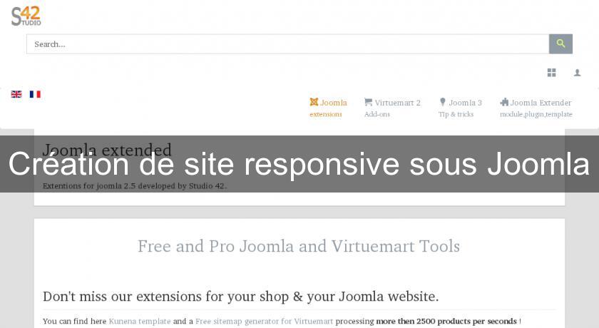 Création de site responsive sous Joomla