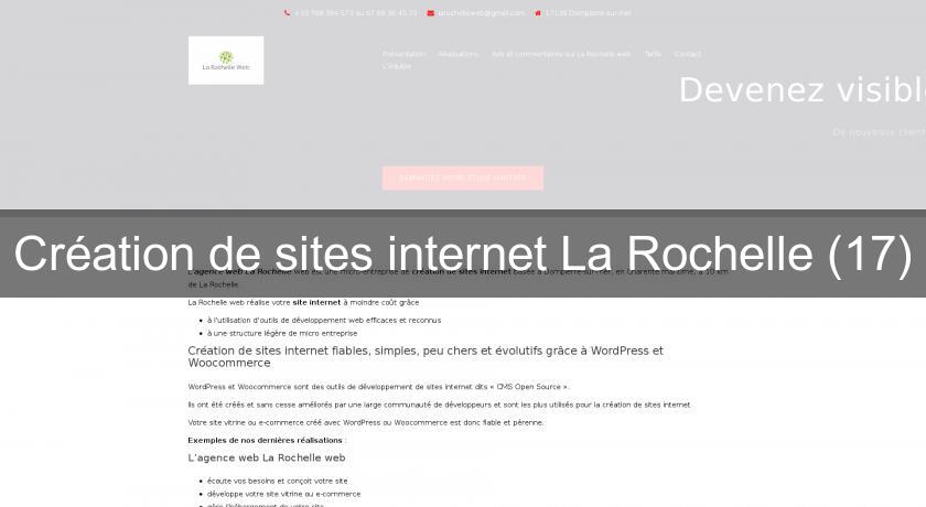 Création de sites internet La Rochelle (17)