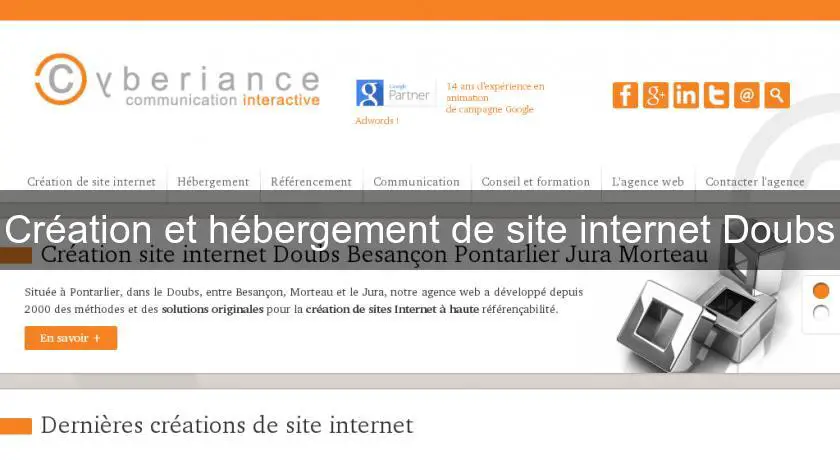 Création et hébergement de site internet Doubs