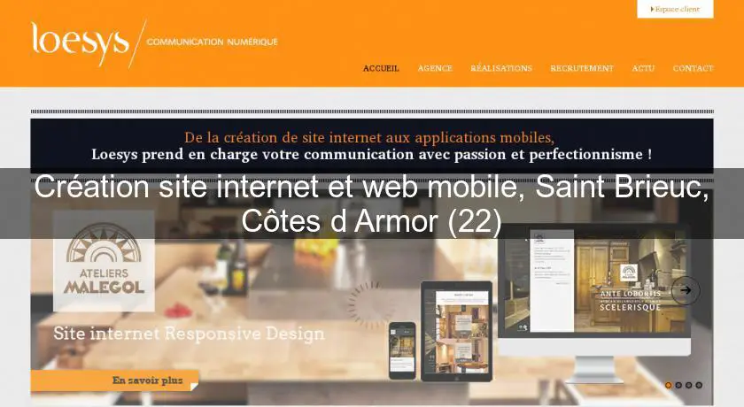 Création site internet et web mobile, Saint Brieuc, Côtes d'Armor (22)