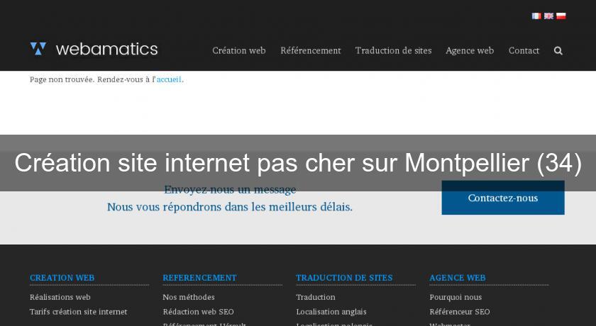 Création site internet pas cher sur Montpellier (34)