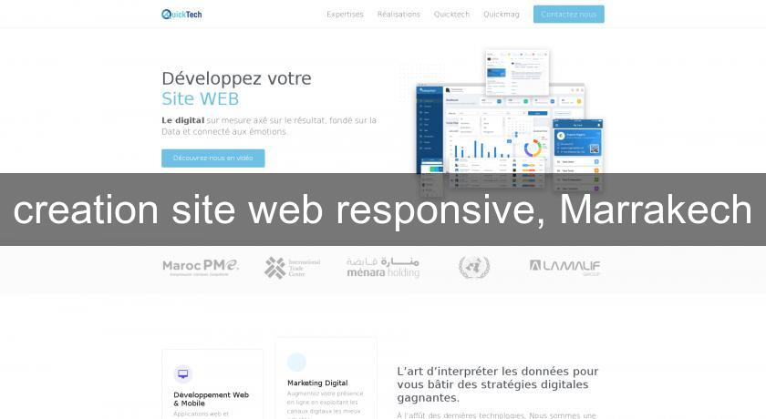 creation site web responsive, Marrakech