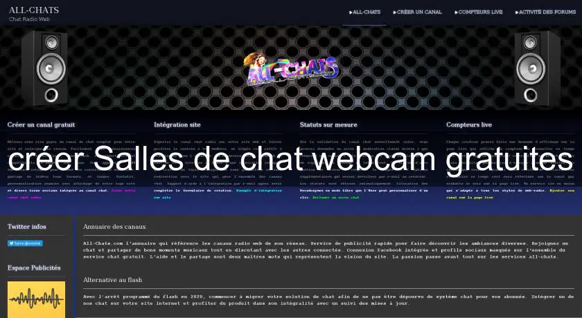 créer Salles de chat webcam gratuites