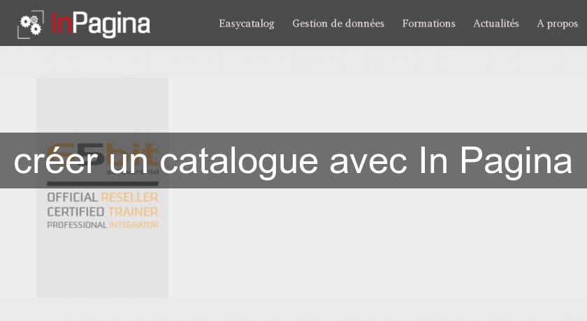 créer un catalogue avec In Pagina