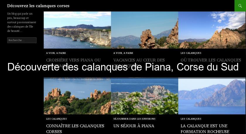 Découverte des calanques de Piana, Corse du Sud