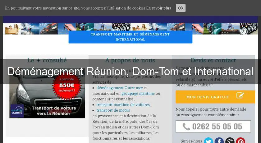 Déménagement Réunion, Dom-Tom et International