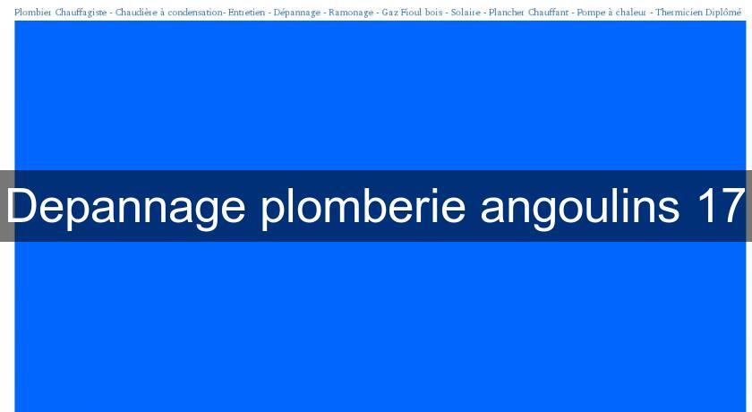 Depannage plomberie angoulins 17